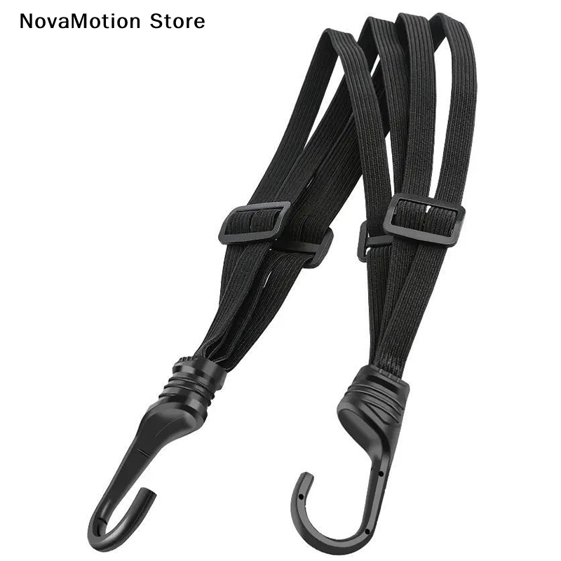 Bicycle Helmet - Black Bicycle Luggage Strap Moto Helmet