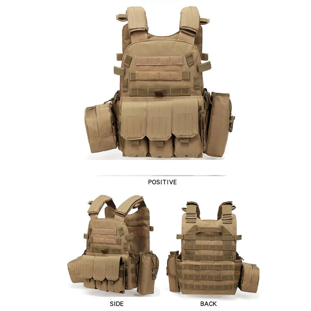 Cycling Gear And Equipment - Camouflage Plate Carrier Vest Multi-Functional Molle