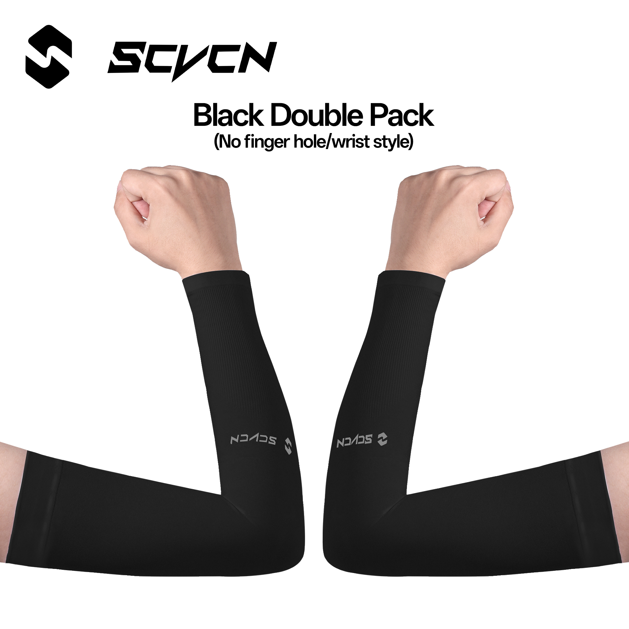 Cycling Arm Warmers - SCVCN UPF50+ Unisex Lightweight and Breathable