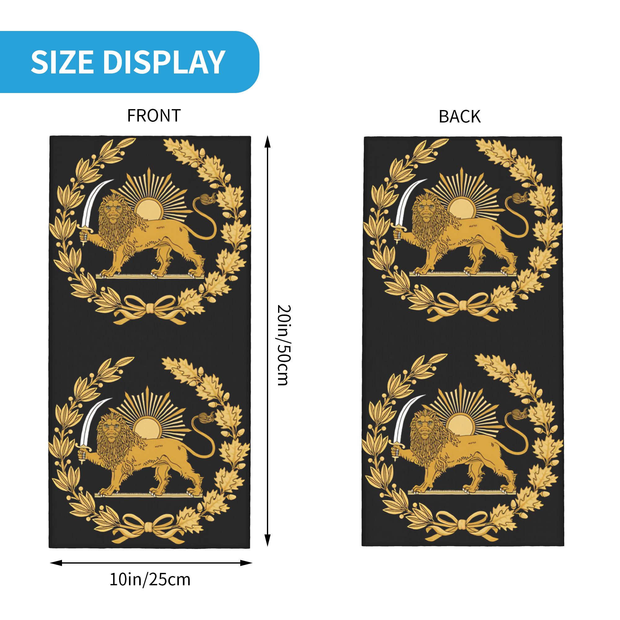 Lion and Sun Emblem of Persia  – Cycling Face Mask recenzja i cena