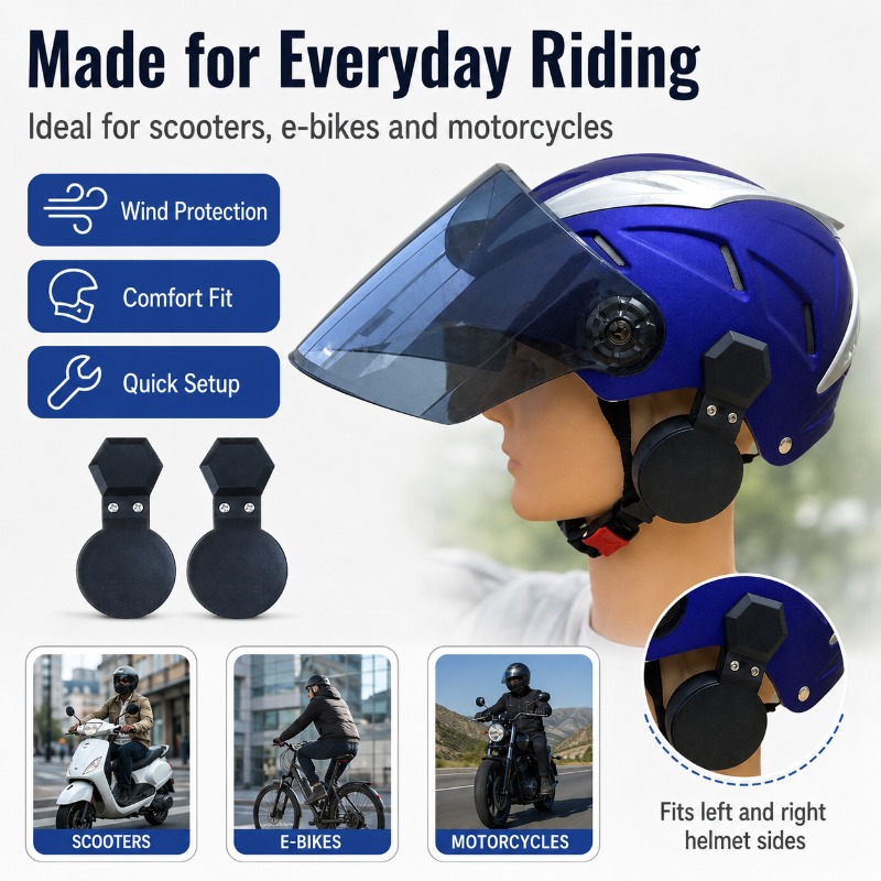 Clip-On Helmet Ear Covers for  – Bicycle Helmet recenzja i cena
