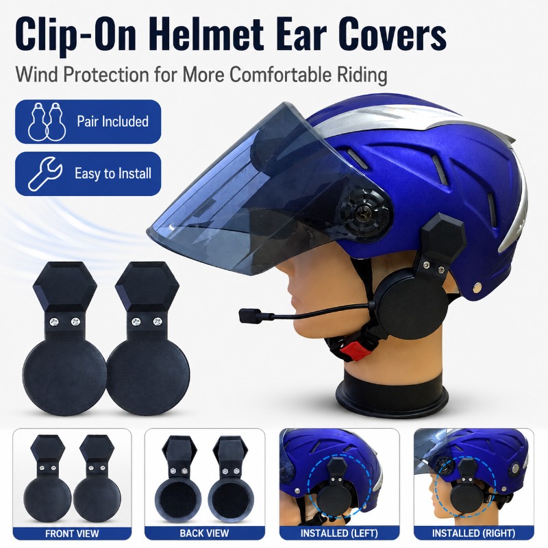 Clip-On Helmet Ear Covers for  – Bicycle Helmet recenzja i cena