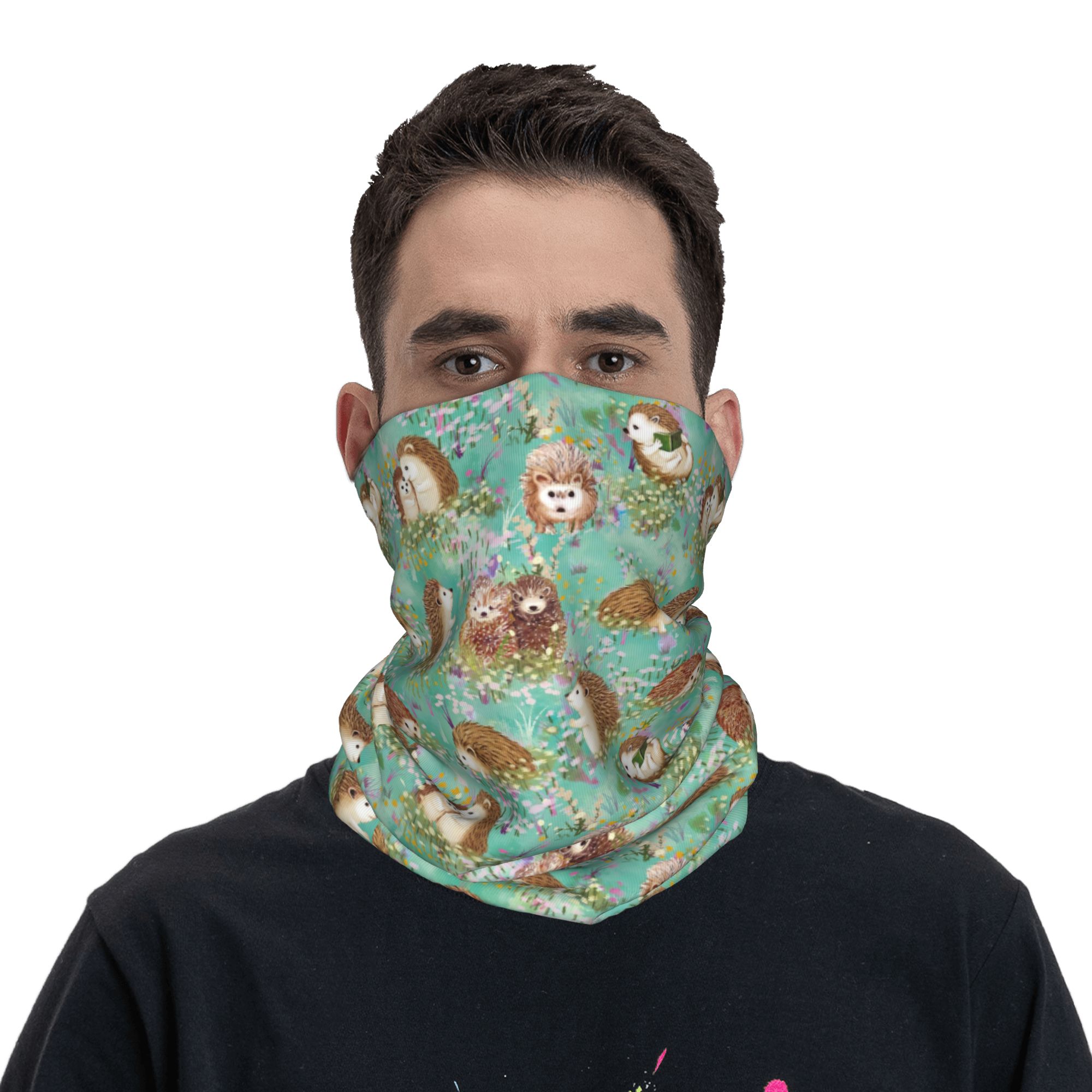 Autumn Hedgehog Spring Floral  – Cycling Face Mask recenzja i cena