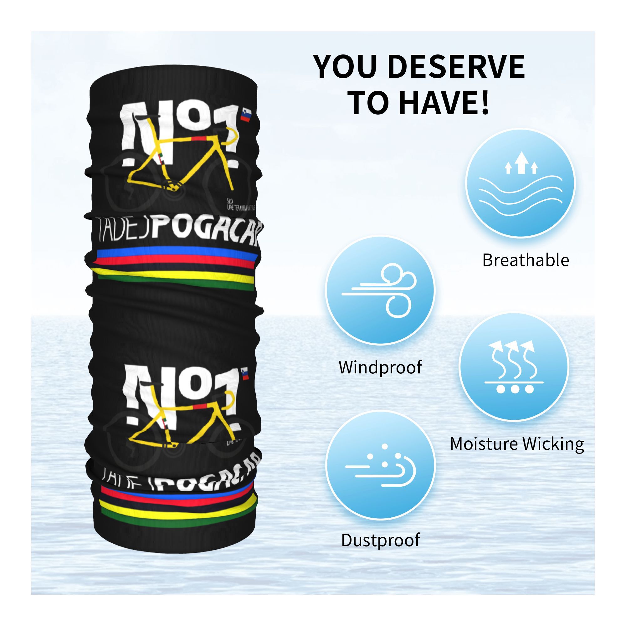 Tadej Pogacar Bicycling  Banda – Cycling Face Mask recenzja i cena