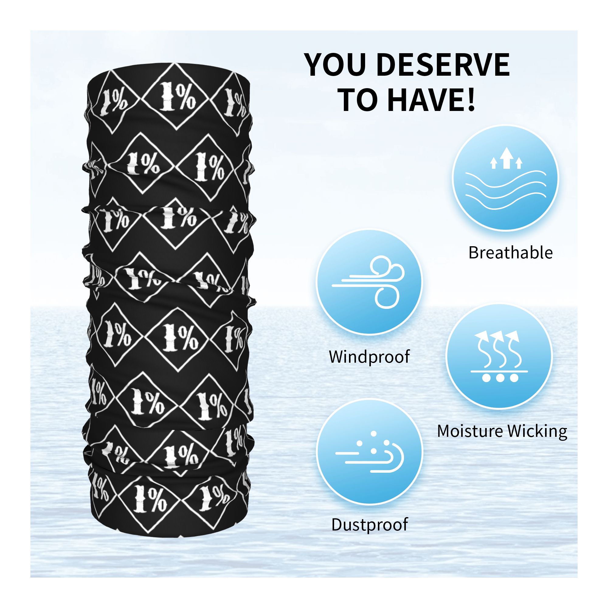 One percenter 1% Bandana Neck  – Cycling Face Mask recenzja i cena