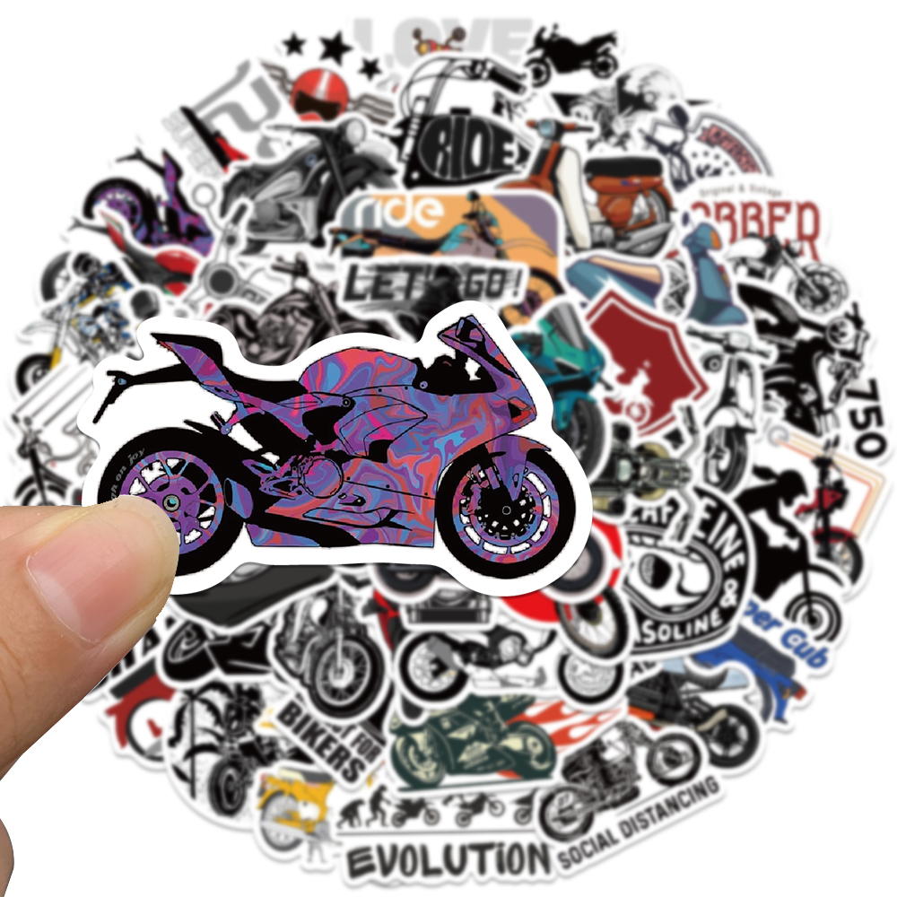 50pcs Retro Motorcycle Sticker – Bicycle Helmet recenzja i cena