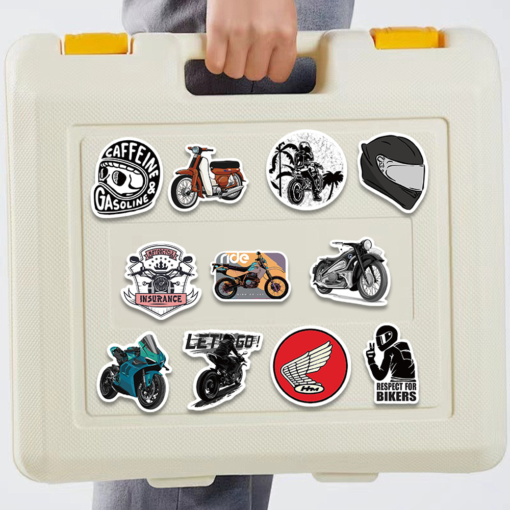 50pcs Retro Motorcycle Sticker – Bicycle Helmet recenzja i cena