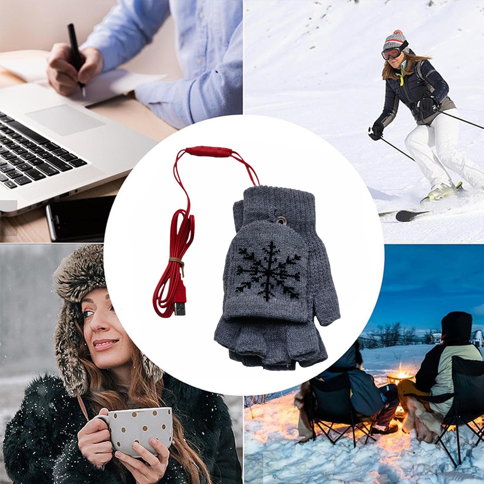 Heated Gloves Fingerless USB H – Cycling Gear For Cold Weather recenzja i cena