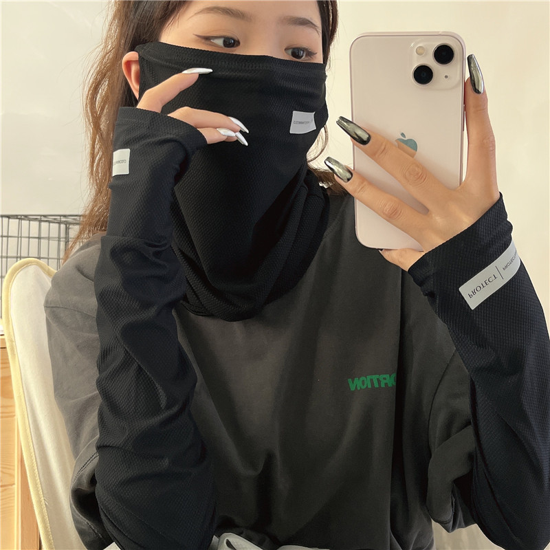 2Pcs Set Sun UV Protection Arm – Cycling Face Mask recenzja i cena